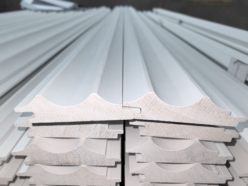 CNC machined custom timber moulding profiles being prepared to specification