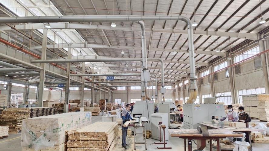 Finger-jointing stage -- precision machining and bonding of wood sections