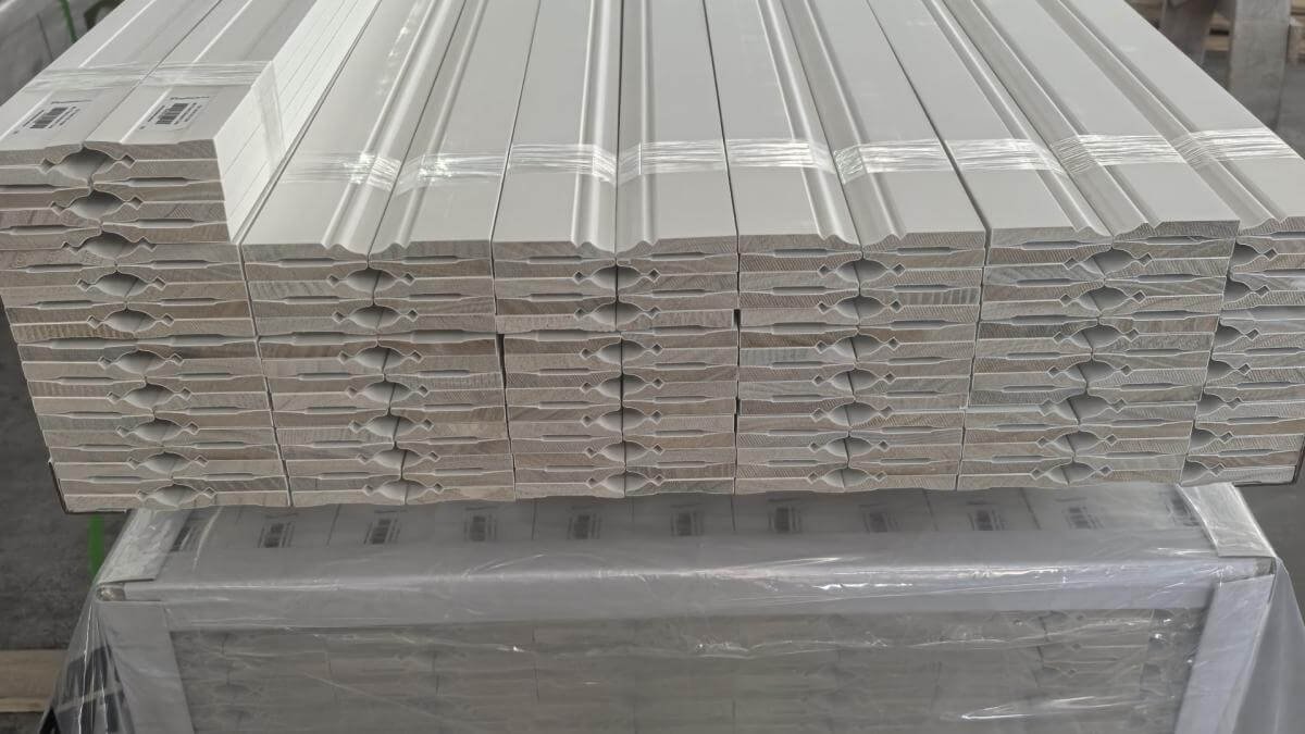 Overview of moulding profiles arranged by buyer application at Goodwood Mouldings facility